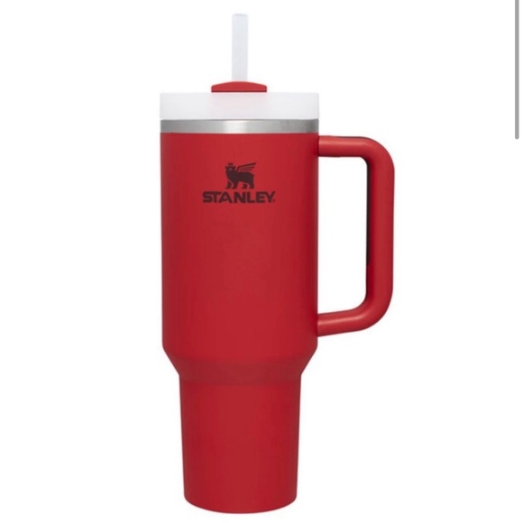 Stanley Lava Red Tumbler Water Cup 40 oz. Quencher H2.0 FlowState NEW - Picture 2 of 7